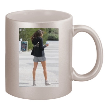 Alessandra Ambrosio 11oz Metallic Silver Mug