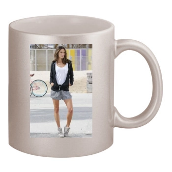 Alessandra Ambrosio 11oz Metallic Silver Mug