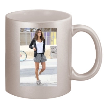 Alessandra Ambrosio 11oz Metallic Silver Mug