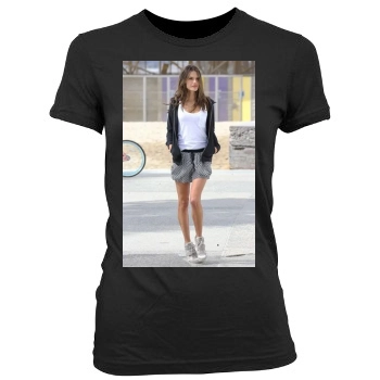 Alessandra Ambrosio Women's Junior Cut Crewneck T-Shirt