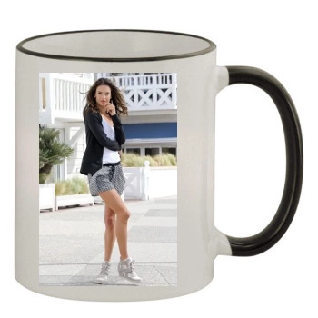 Alessandra Ambrosio 11oz Colored Rim & Handle Mug