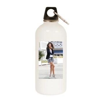 Alessandra Ambrosio White Water Bottle With Carabiner