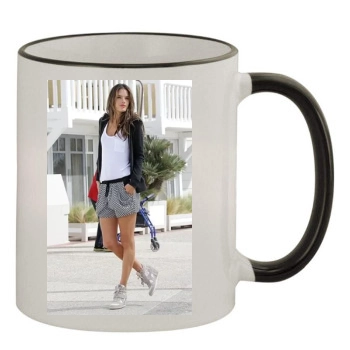 Alessandra Ambrosio 11oz Colored Rim & Handle Mug