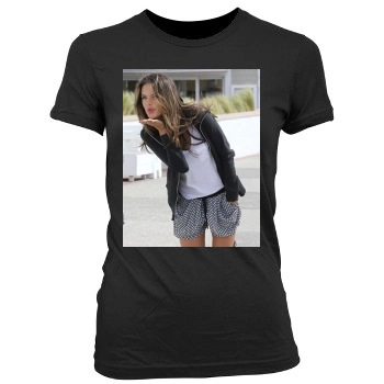 Alessandra Ambrosio Women's Junior Cut Crewneck T-Shirt