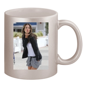 Alessandra Ambrosio 11oz Metallic Silver Mug