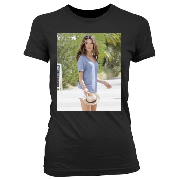 Alessandra Ambrosio Women's Junior Cut Crewneck T-Shirt