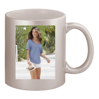 Alessandra Ambrosio 11oz Metallic Silver Mug