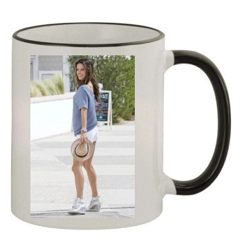 Alessandra Ambrosio 11oz Colored Rim & Handle Mug