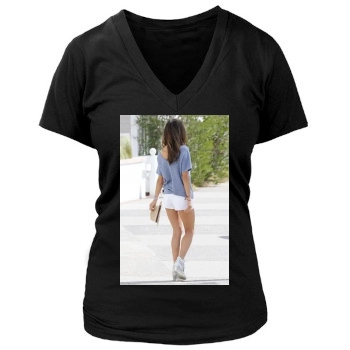 Alessandra Ambrosio Women's Deep V-Neck TShirt