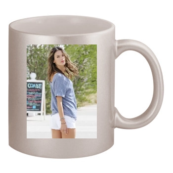 Alessandra Ambrosio 11oz Metallic Silver Mug