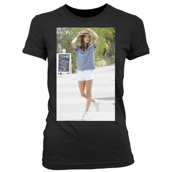 Alessandra Ambrosio Women's Junior Cut Crewneck T-Shirt