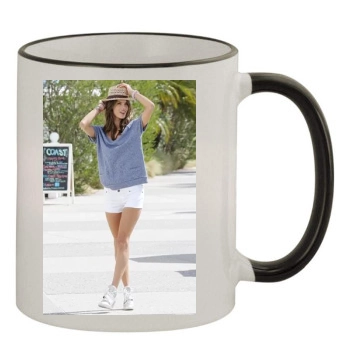 Alessandra Ambrosio 11oz Colored Rim & Handle Mug