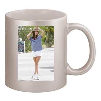 Alessandra Ambrosio 11oz Metallic Silver Mug