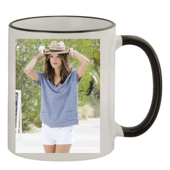 Alessandra Ambrosio 11oz Colored Rim & Handle Mug