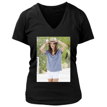 Alessandra Ambrosio Women's Deep V-Neck TShirt