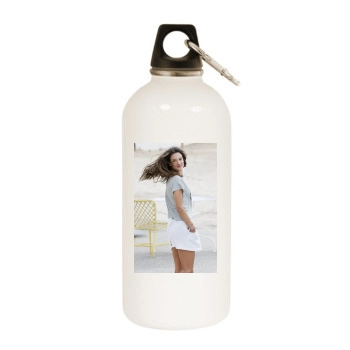 Alessandra Ambrosio White Water Bottle With Carabiner