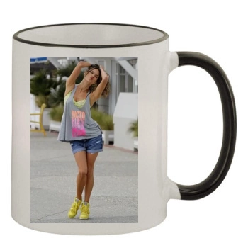 Alessandra Ambrosio 11oz Colored Rim & Handle Mug