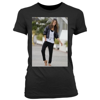 Alessandra Ambrosio Women's Junior Cut Crewneck T-Shirt