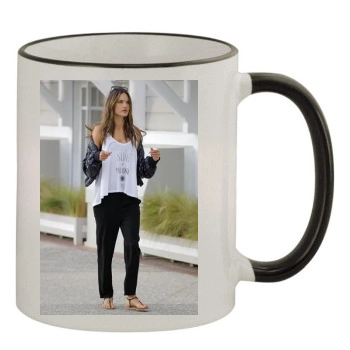 Alessandra Ambrosio 11oz Colored Rim & Handle Mug