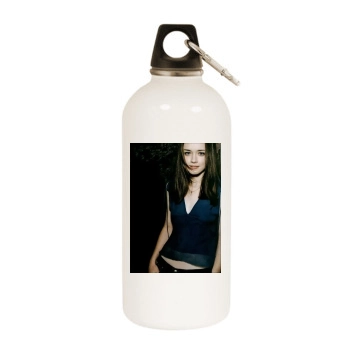 Alexis Bledel White Water Bottle With Carabiner