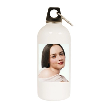 Alexis Bledel White Water Bottle With Carabiner