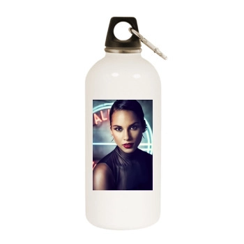 Alicia Keys White Water Bottle With Carabiner