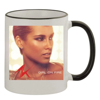 Alicia Keys 11oz Colored Rim & Handle Mug