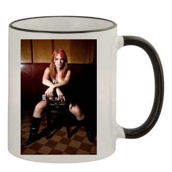 Alicia Witt 11oz Colored Rim & Handle Mug