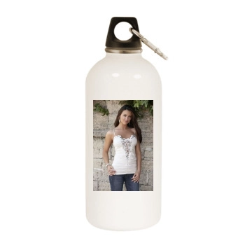 Alina Vacariu White Water Bottle With Carabiner