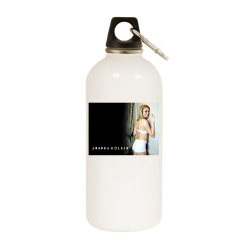 Amanda Holden White Water Bottle With Carabiner