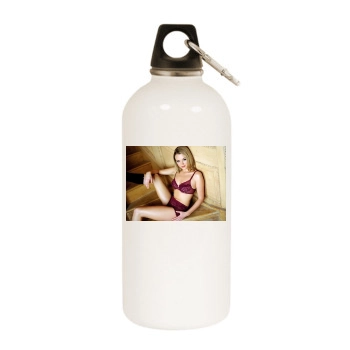 Amanda Holden White Water Bottle With Carabiner