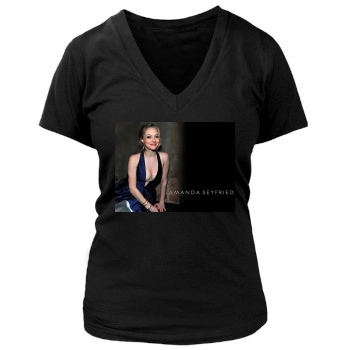 Amanda Seyfried Women's Deep V-Neck TShirt