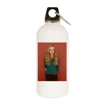 Amanda Seyfried White Water Bottle With Carabiner