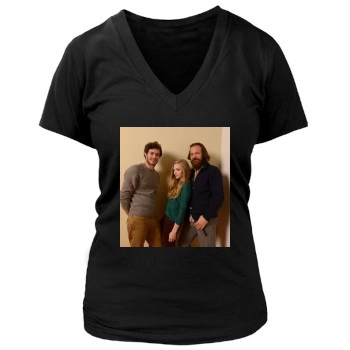 Amanda Seyfried Women's Deep V-Neck TShirt