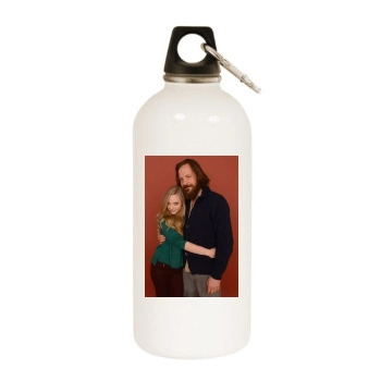 Amanda Seyfried White Water Bottle With Carabiner