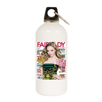 Amanda Seyfried White Water Bottle With Carabiner