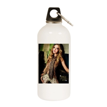 Amanda Seyfried White Water Bottle With Carabiner