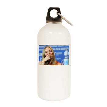 Amanda Seyfried White Water Bottle With Carabiner