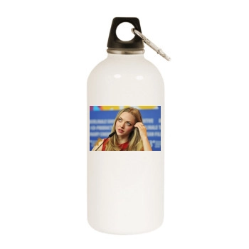 Amanda Seyfried White Water Bottle With Carabiner