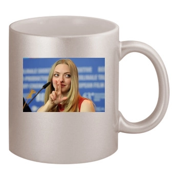 Amanda Seyfried 11oz Metallic Silver Mug