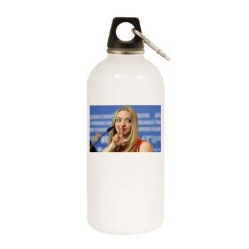 Amanda Seyfried White Water Bottle With Carabiner