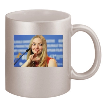 Amanda Seyfried 11oz Metallic Silver Mug