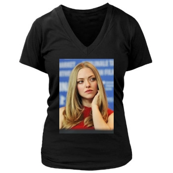 Amanda Seyfried Women's Deep V-Neck TShirt