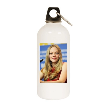 Amanda Seyfried White Water Bottle With Carabiner