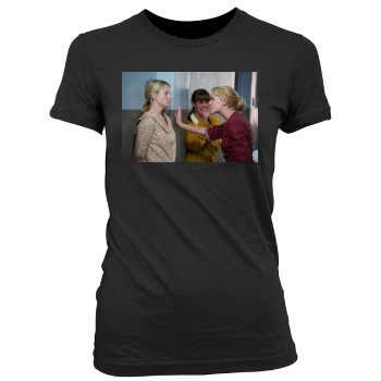 Amber Heard Women's Junior Cut Crewneck T-Shirt