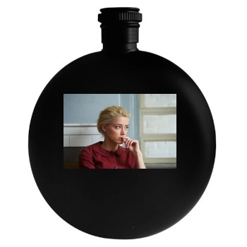 Amber Heard Round Flask