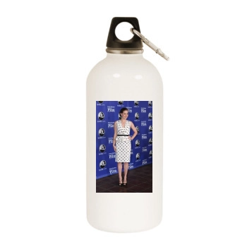 Amy Adams White Water Bottle With Carabiner