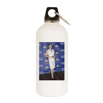 Amy Adams White Water Bottle With Carabiner