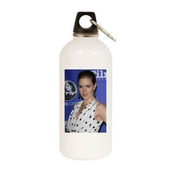 Amy Adams White Water Bottle With Carabiner