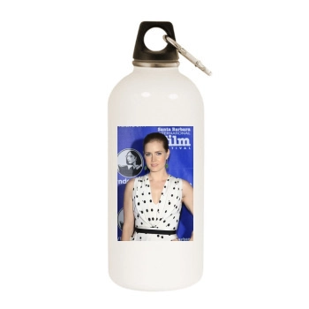 Amy Adams White Water Bottle With Carabiner